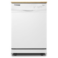 Whirlpool White Portable Dishwasher 